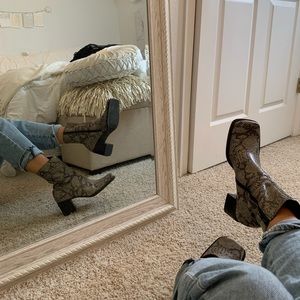 Snakeskin boots